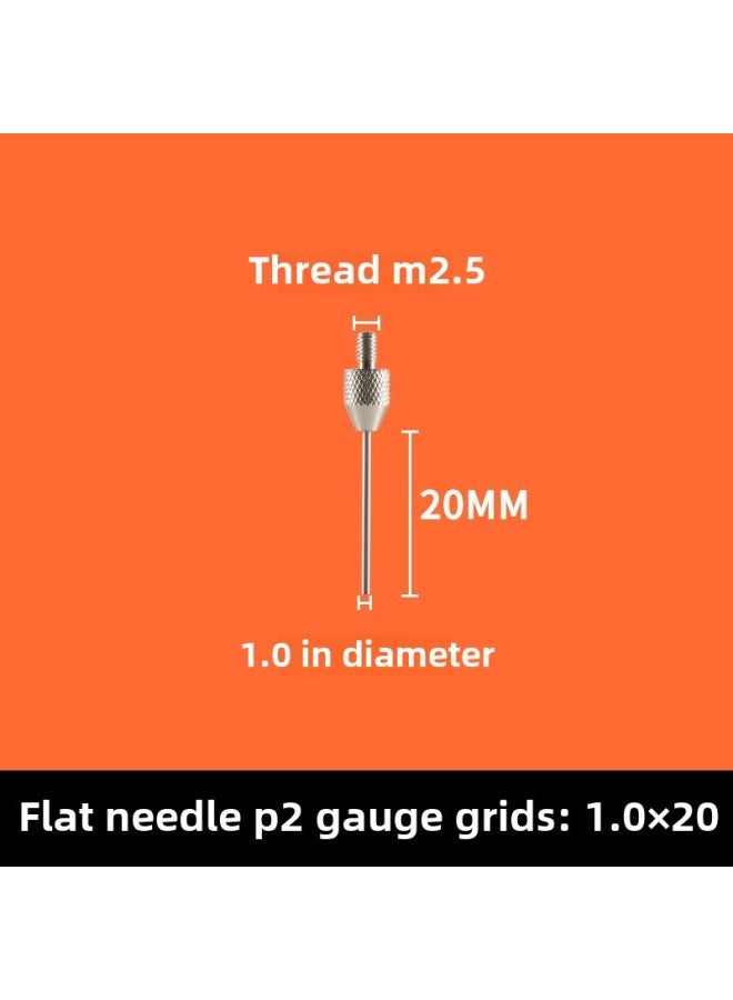 # Dial Indicator Needle Flat Tip Measuring Special-shaped Gauge Needle Curved Gauge Measuring Table. Thousands Of Minutes Meter High-Color:P2 1.0×20MM  - Image 1