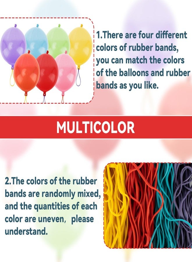 MAQIHAN 36PCS Punch Balloons - 16 Inch Punching Balloon Assorted Colors Latex Balloons with Rubber Band Handle Birthday Party Favors Goodie Bag Groovy Party Decorations - Image 3