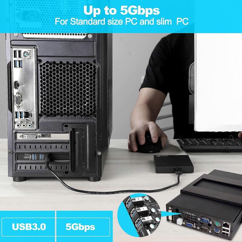 Desktop PC PCIE to USB 3.0x3 + Type-c 1 port expansion card - Image 5