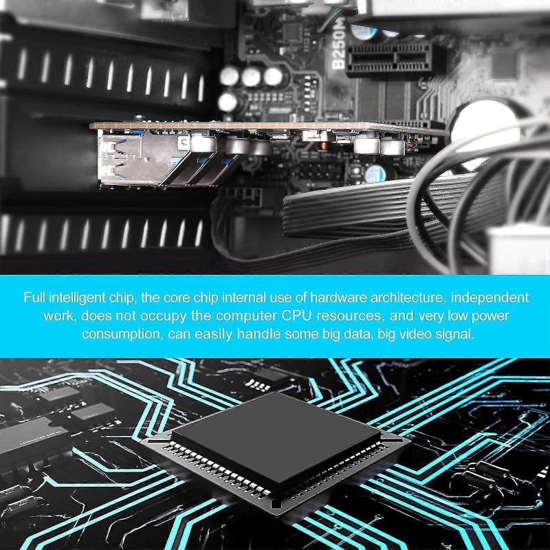 Desktop PC PCIE to USB 3.0x3 + Type-c 1 port expansion card - Image 3
