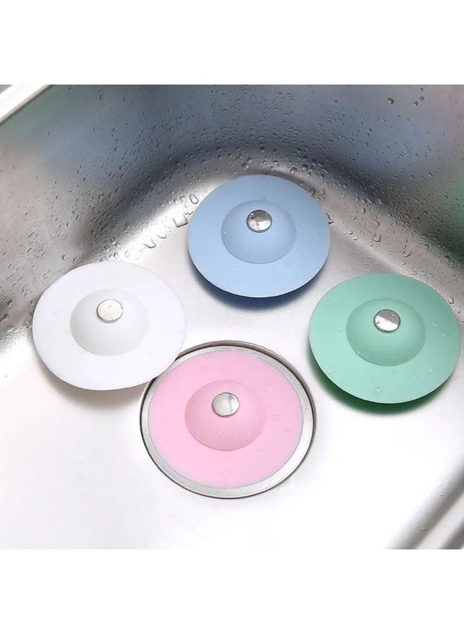 Eco-Friendly Silicone Drain Cover - Multifunctional drain plug for sinks and bathrooms fits most drain sizes, prevents clogging and ensures efficient water drainage. - Image 2
