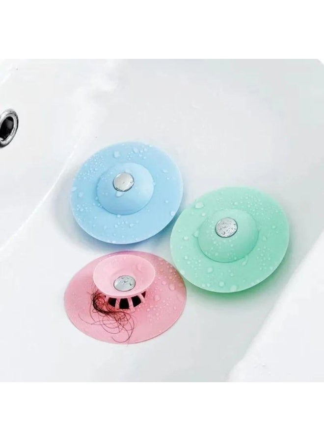 Eco-Friendly Silicone Drain Cover - Multifunctional drain plug for sinks and bathrooms fits most drain sizes, prevents clogging and ensures efficient water drainage. - Image 5