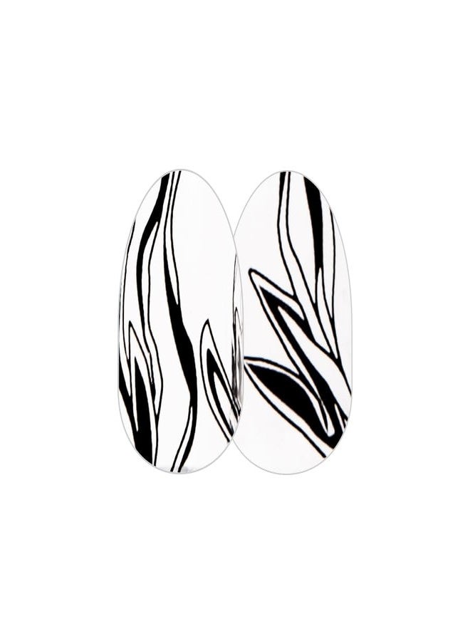 Color Street 'Tropical Vines' Clear Overlay Design (FDL083) - Nail Polish Strips Neon Nature - Image 1