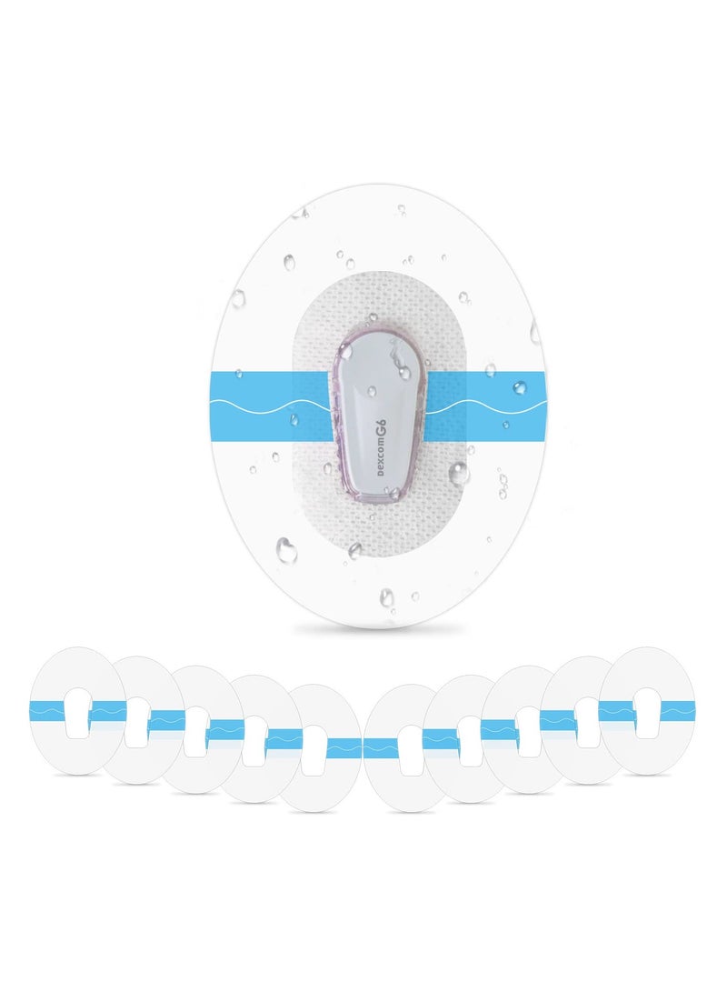 30 Pack Adhesive Patches Waterproof Compatible With G6 Sensor  Transparent Patch for 10 Days Long Stay Covers Easy to Use by One Hand - Image 1