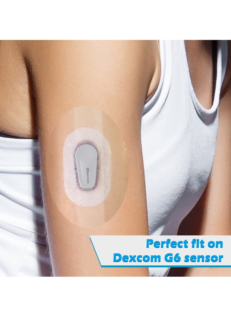 30 Pack Adhesive Patches Waterproof Compatible With G6 Sensor  Transparent Patch for 10 Days Long Stay Covers Easy to Use by One Hand - Image 2