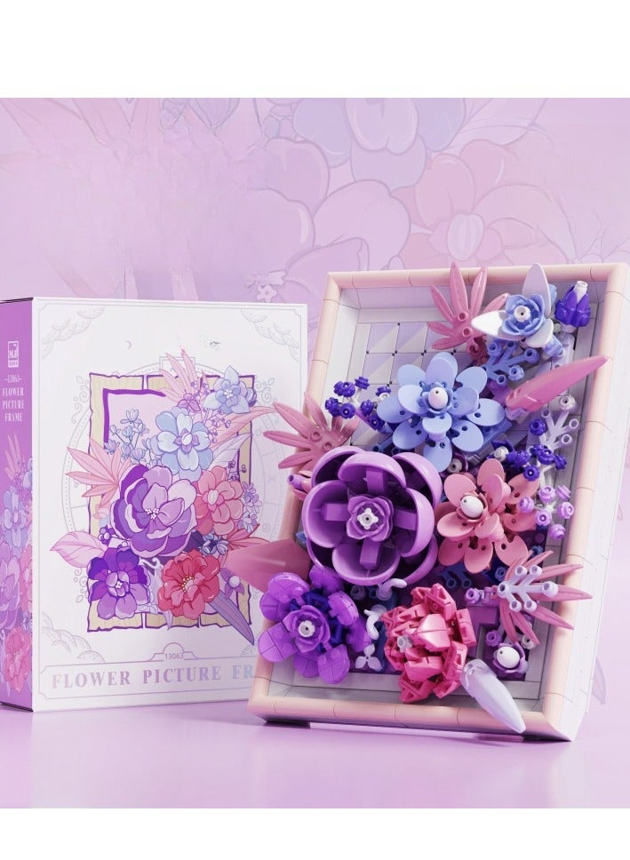 Creative Photo Frame, Bouquet, Building Block Gift - Image 1