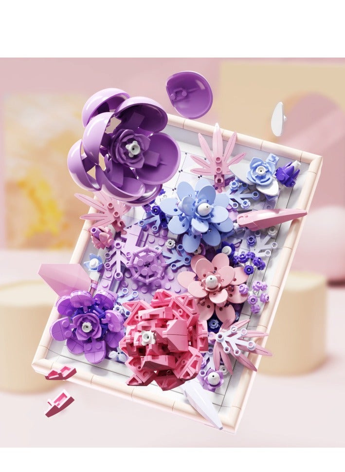 Creative Photo Frame, Bouquet, Building Block Gift - Image 3