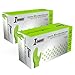 1st Choice 6 mil Green Gloves Disposable Latex Free Raised Diamond Grip Mechanic Glove for Men XLarge 2 Boxes of 100 - Image 1