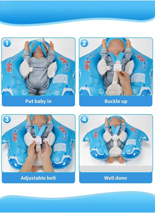 Adventure Lab - Baby Pool Float with Seat – Infant & Toddler Swim Ring, Adjustable Inflatable Swimming Float for Kids - Image 1