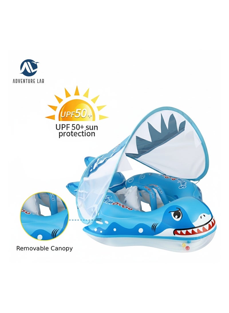 سويمبوبو عوامة سباحة للأطفال مع مقعد - حلقة سباحة للأطفال الرضع والأطفال الصغار، عوامة سباحة قابلة للنفخ وقابلة للتعديل للأطفال - Image 2