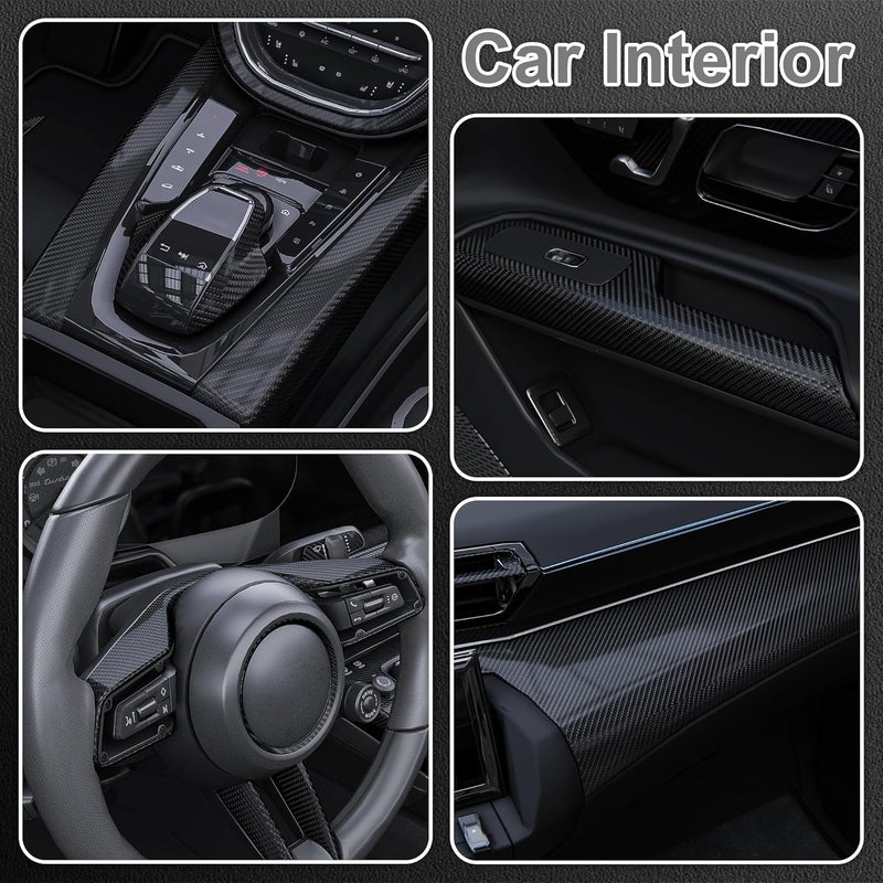 Foneso 6D Carbon Fiber Vinyl Wrap, Self Adhesive Film, High Glossy Car Vinyl Roll, Adapted to The Appearance and The Interior of Motorcycles, Computers, Cars (6D Black with Tool, 30cm x 300cm) - Image 4