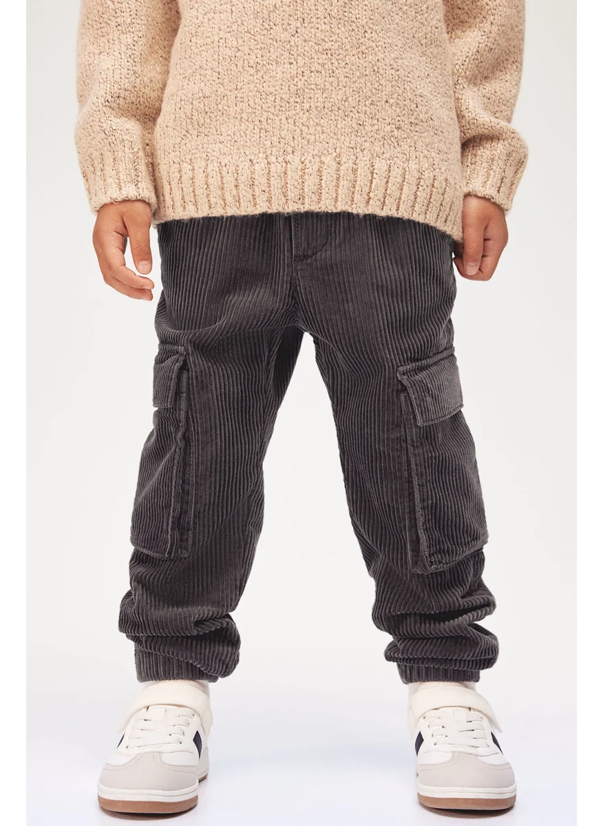 H&M Corduroy Cargo Joggers