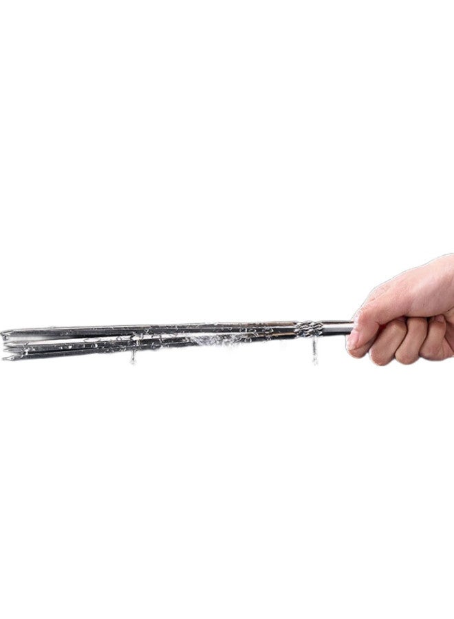 Star Square Xingfang Disposable Skewers, Barbecue Skewers, Lamb Kebab Skewers, Stainless Steel Skewers, Meat Skewers, Barbecue Accessories, 28cm*2.2mm, 50 Pieces - Image 1