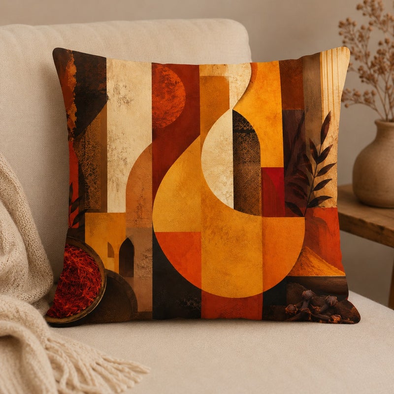 4-Piece Abstract Moroccan Style Cushion Cover Set Decorative Sofa Throw Pillow Covers for Living Room Bedroom Ramadan Home Decor - Image 4