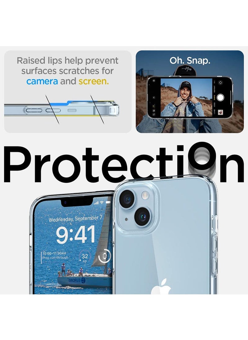 Spigen Liquid Crystal iPhone 14 Plus Case Cover - Crystal Clear  - Image 5