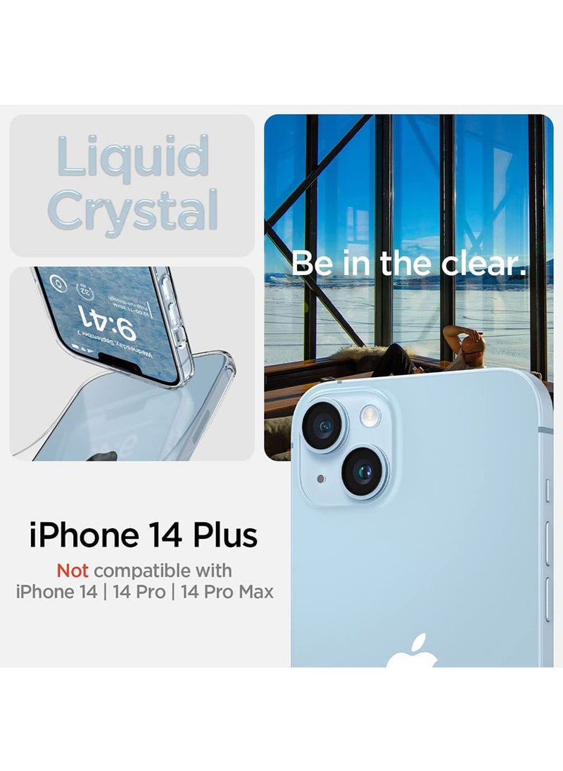 Spigen Liquid Crystal iPhone 14 Plus Case Cover - Crystal Clear  - Image 2