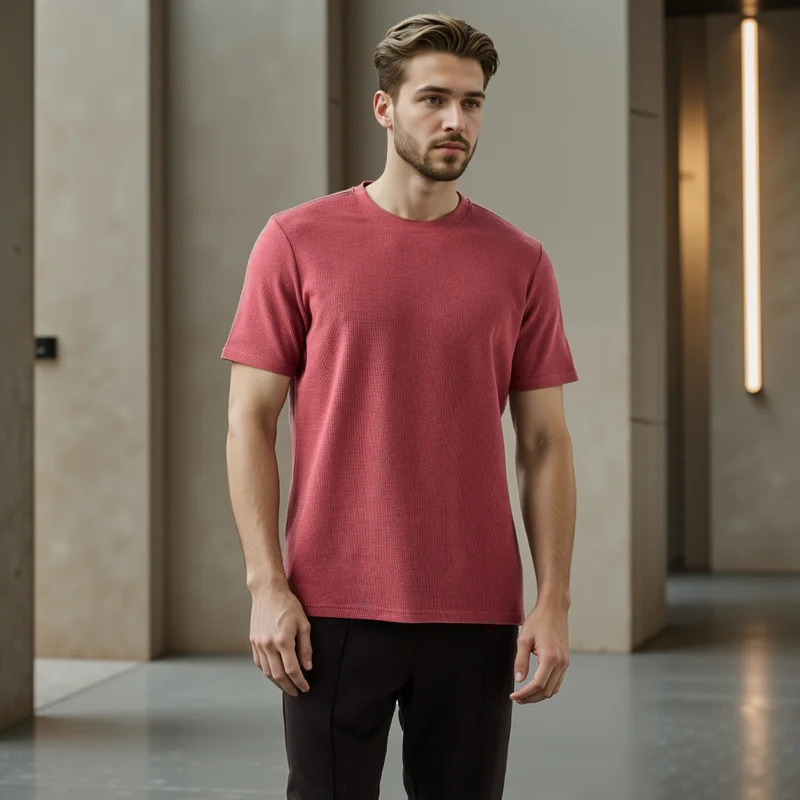 سبلاش فيڤ تيشيرت بياقة دائرية بقصة مريحة ونقش بارز