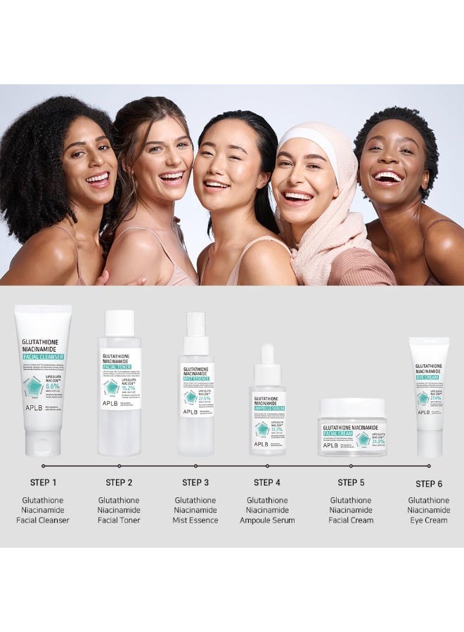 APLB Glutathione Niacinamide Facial Cleanser | LIPO GLUTA NIAC CEN™ 8.6% 2.71 FL.OZ/Korean Skincare, Cares for Tighten Pores & Sebum, Long lasting nourishment and deep moisture for soft skin - Image 4