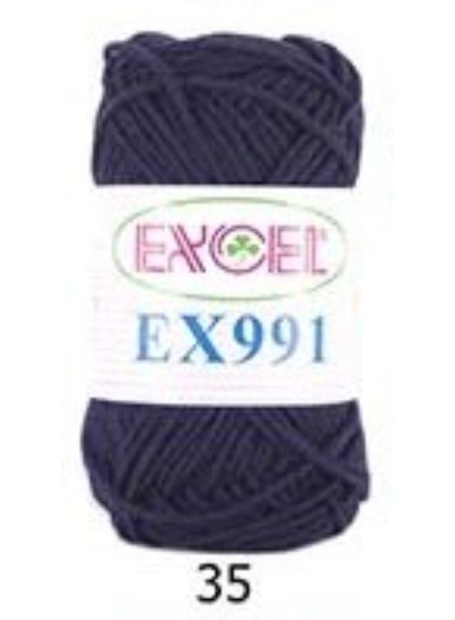 Excel EX991 Crochet Yarn Purple 35 - Image 1