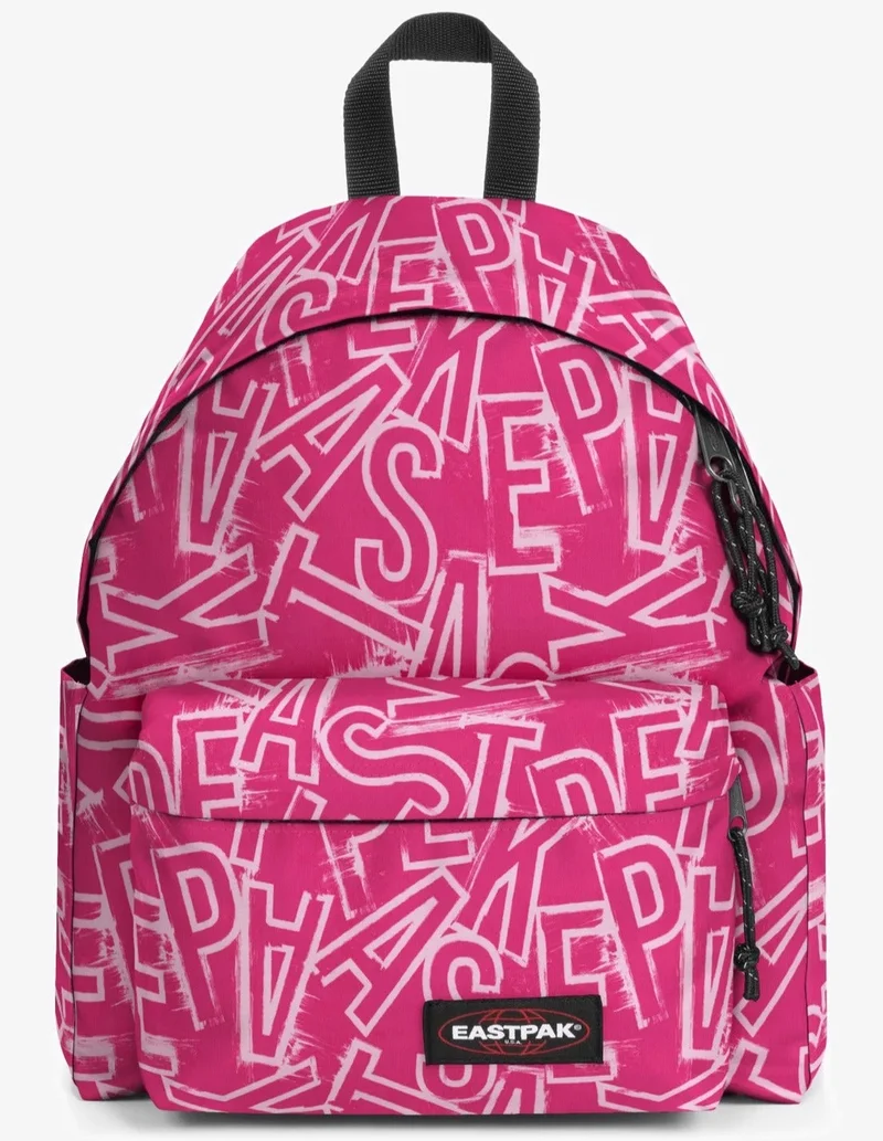 EASTPAK Day Pak'R Medium Backpack With Bottle Holder And Laptop Sleeve - EP Letters Pink