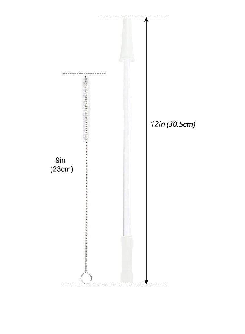 Y&D 3 Set Detachable Removable Straws for Half Gallon/1 Gallon Water Bottles, Cut Short to Fit any Bottle with Spout Lid Cap  - Image 2