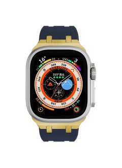 Generic Liquid Silicone Rubber Bands Compatible with Apple Watch Series Ultra 2 49/45/44/42 mm, Luxury Rubber Strap with Stainless Steel Adapter  - Image 2