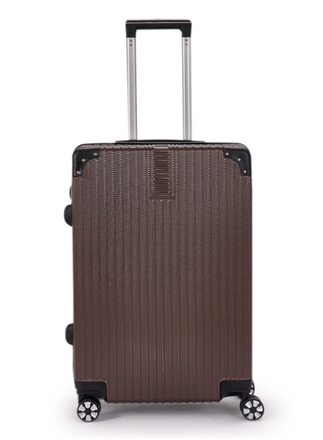 LIMRA Travel Bags 20-Inch Lightweight ABS Carry-On Luggage – 360° Spinner Wheels – Hard Shell Suitcase with Telescopic Handle Brown - Image 2