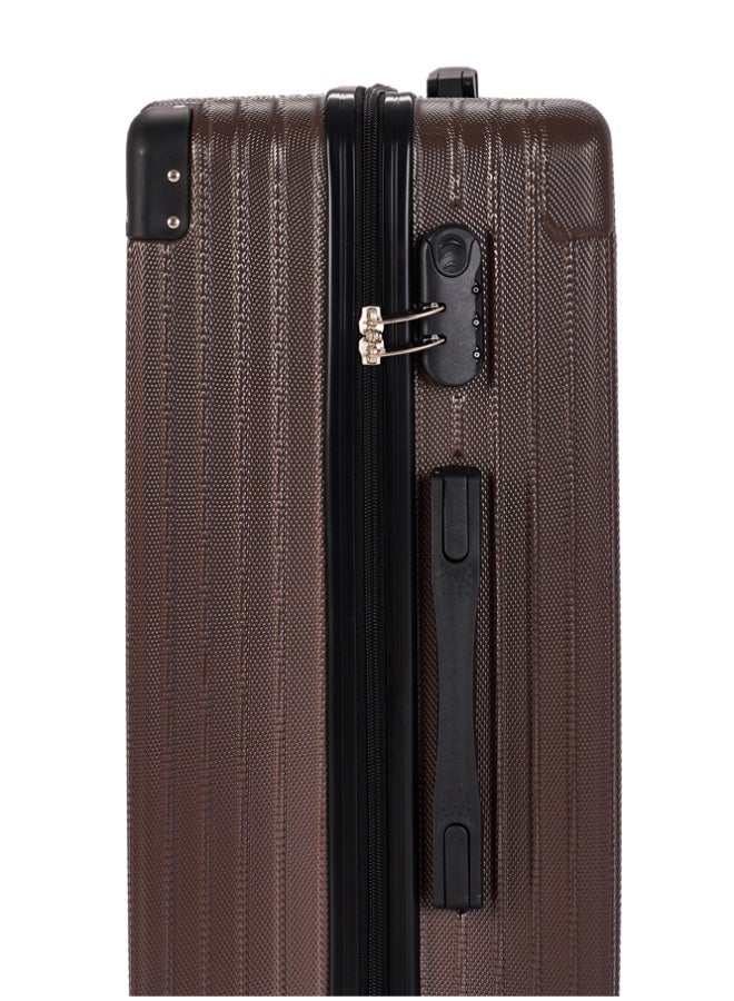 LIMRA Travel Bags 20-Inch Lightweight ABS Carry-On Luggage – 360° Spinner Wheels – Hard Shell Suitcase with Telescopic Handle Brown - Image 4