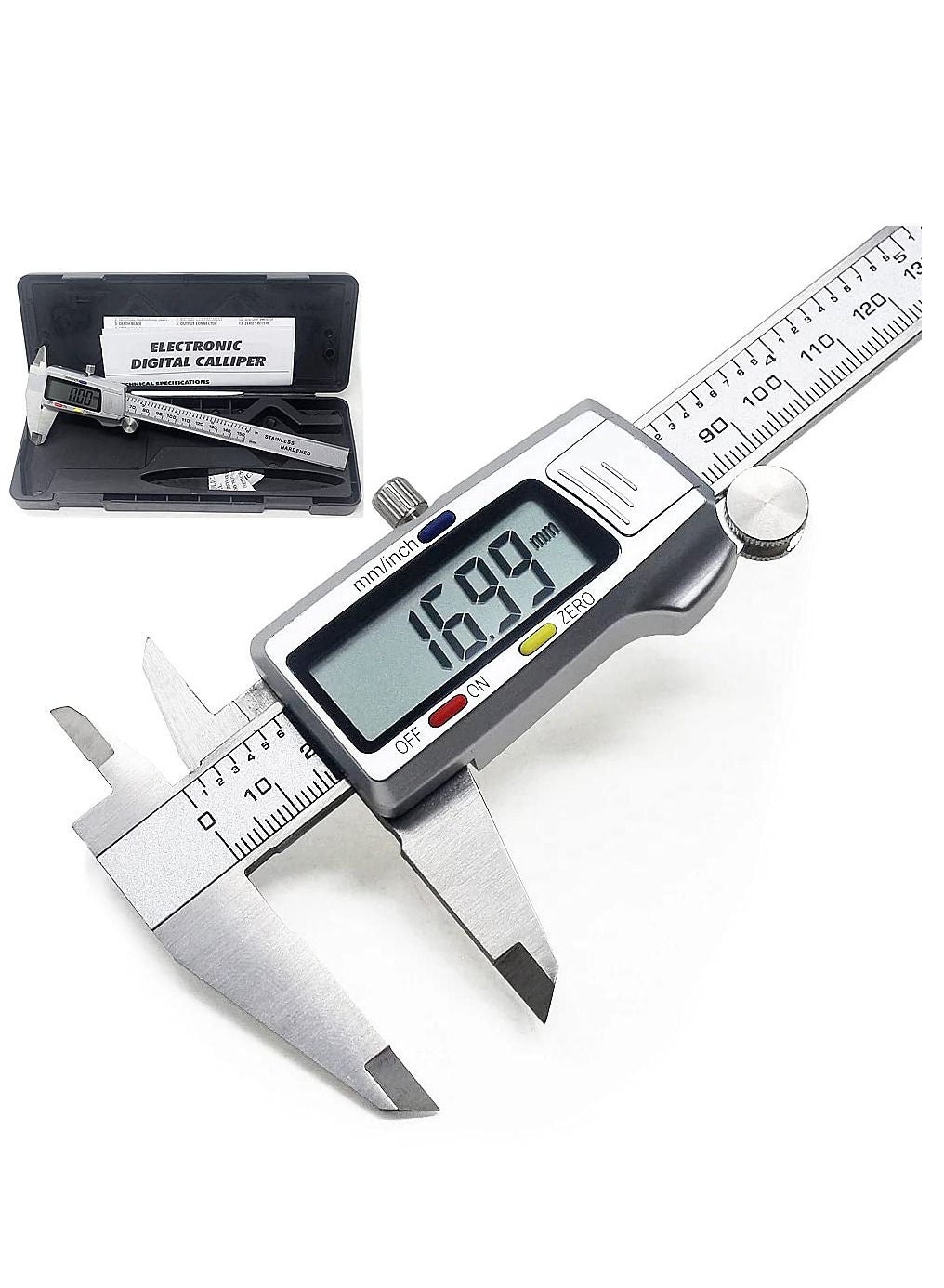 Generic Digital Caliper 6 Inch 150mm Measuring Tool, Electronic ...