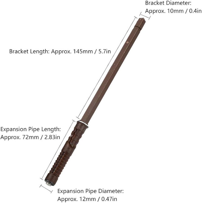 10 Pack Floating Shelf Brackets Steel Wall Mount Removable Easy Install - Image 1