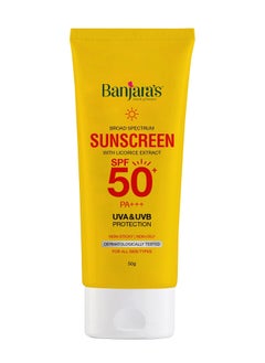 Sunscreen SPF 50 UVA & UVB Protection With Licorice Extract 50g