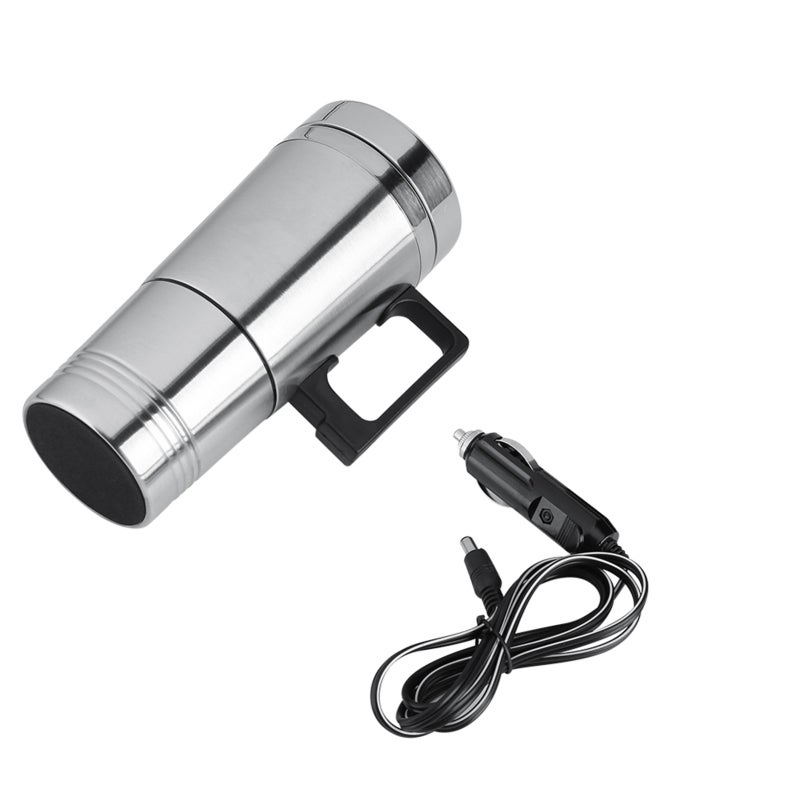 12V/24V 300ml Car Electric Coffee Tea Water Mug Vehicle Heating Drinking Cup Bottle 24V - Image 1