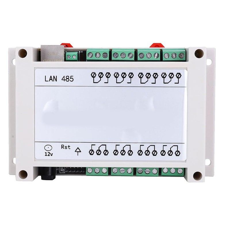 8 Channel Relay Switch Ethernet TCPIP Remote Controller Web Server Access White