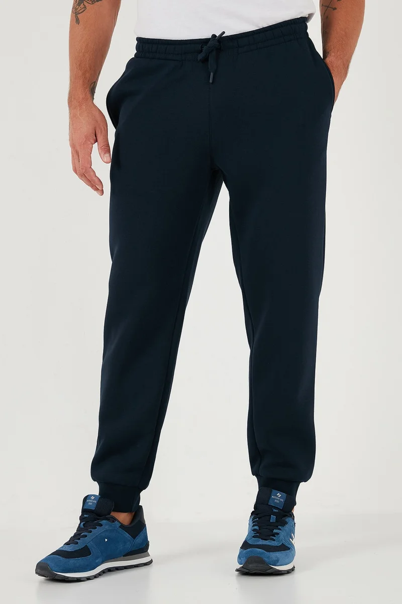 Buratti Cotton Regular Fit Normal Waist Pocket Sweatpants Men's Sweatpants 5908060