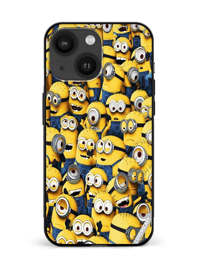 COVERSCART Protective Case Cover For Apple iPhone 13 Minions Design Multicolour