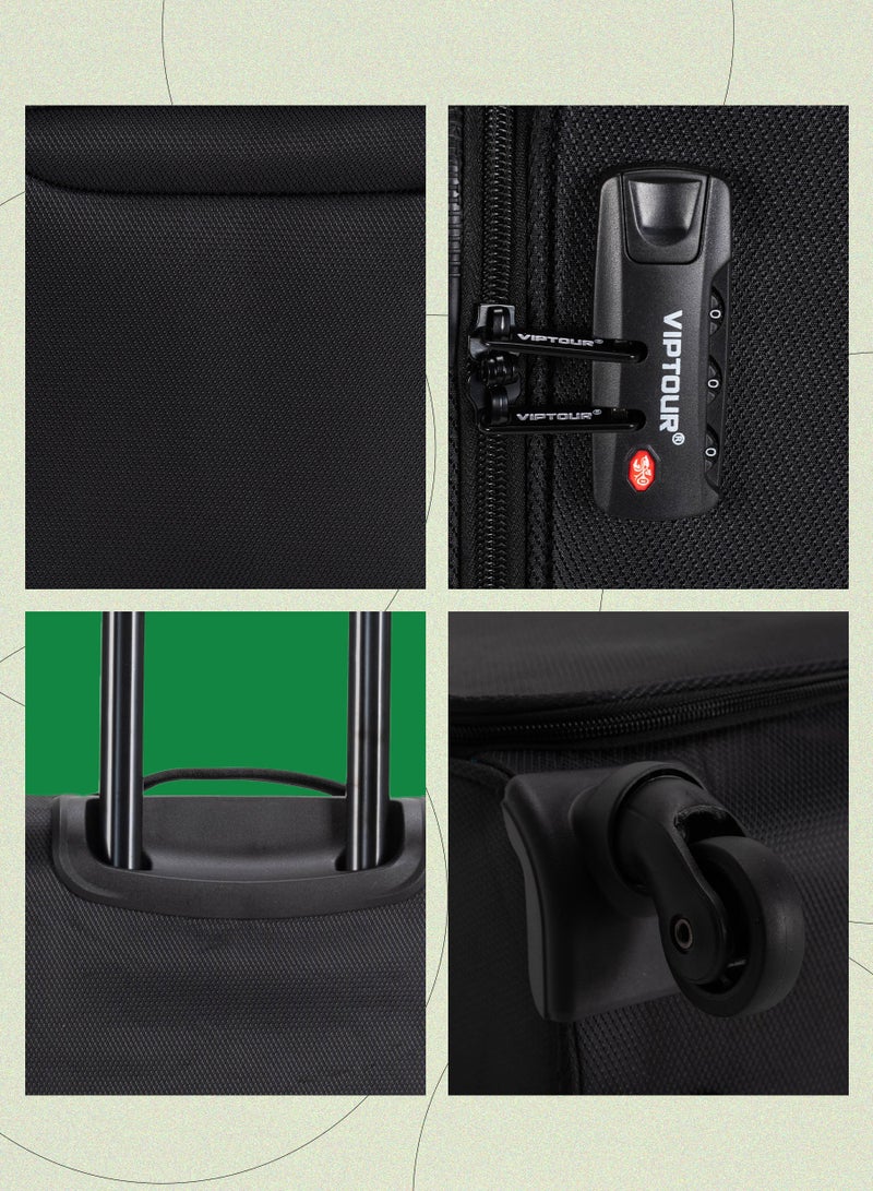 VIPTOUR Lightweight Single Piece Luggage 20 Inch Trolley Bag With 4 Spinner Wheels - Image 4