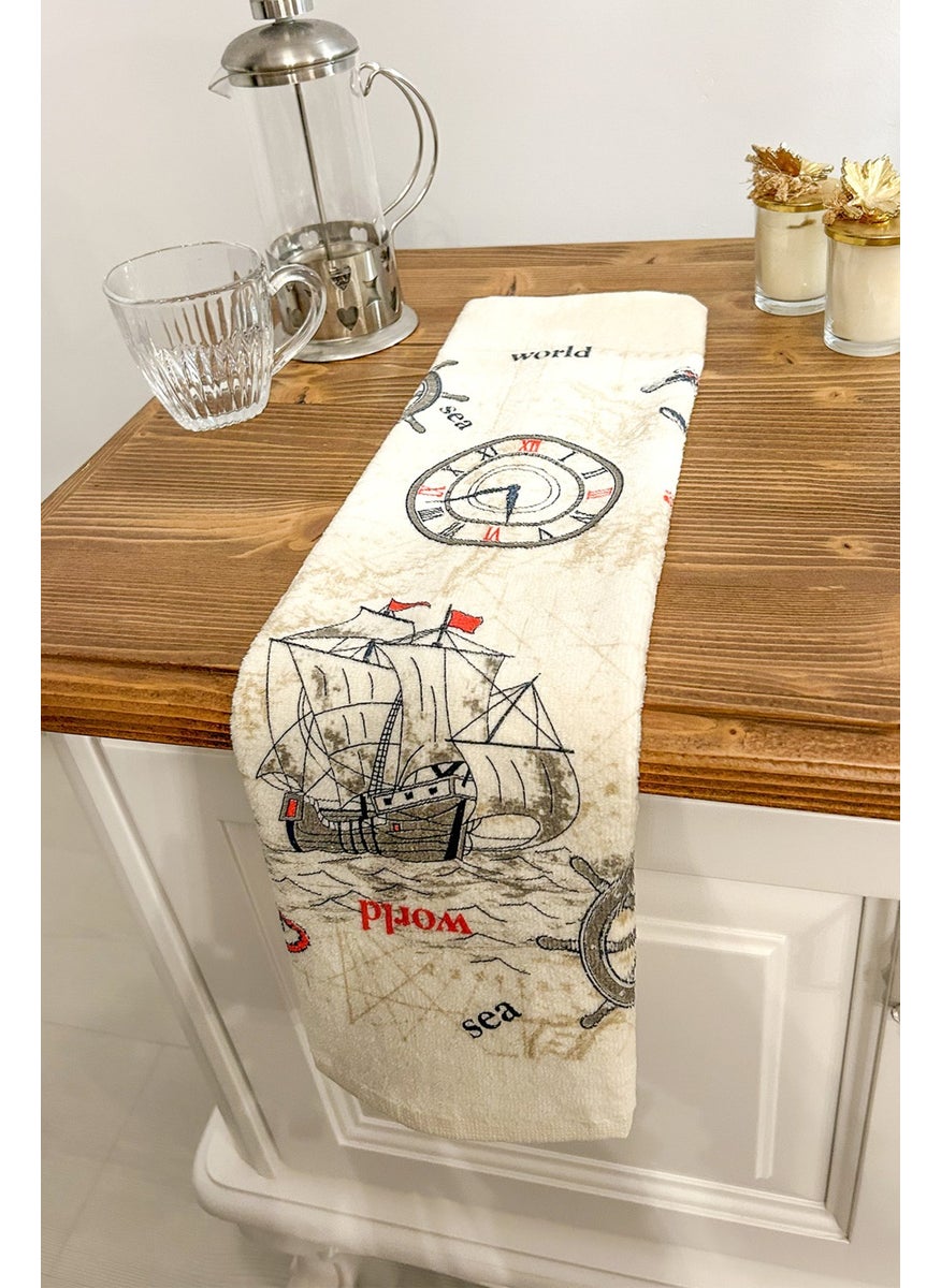 Cnr Garden Kitchen Cotton Printed 100% Cotton 30X50 cm Hand Face Kitchen Towel Soft Patterned Water Absorbent Towel  - Image 1