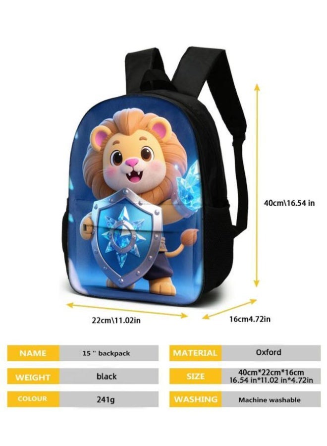 Bright Li Fire Unlock the new fashion of childish fun! Three-piece set of bags, cartoon elements for children and teenagers (students, children, friends' outings, mountain climbing, schooling, etc. can be used) - 48  - Image 5