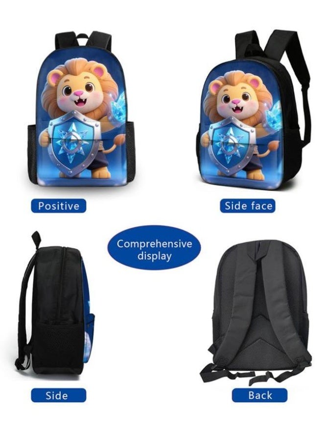 Bright Li Fire Unlock the new fashion of childish fun! Three-piece set of bags, cartoon elements for children and teenagers (students, children, friends' outings, mountain climbing, schooling, etc. can be used) - 48  - Image 3