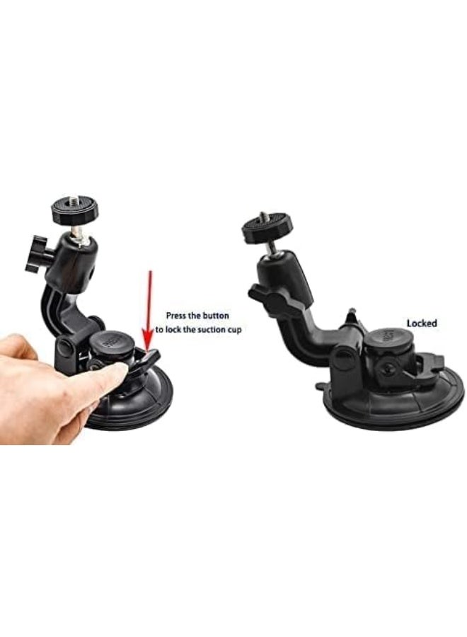 eWINNER Car Mount Suction Cup Dashboard Holder for Insta360 X5 X4 X3 X2 X OneR RS Ace Pro2 GO3S GO Ultra/for DJI OSMO Nano/Osmo 360/Action 5 Pro 4 3 Pocket3/for GoPro 13 Max2/for Sony Camera Accessory - Image 2
