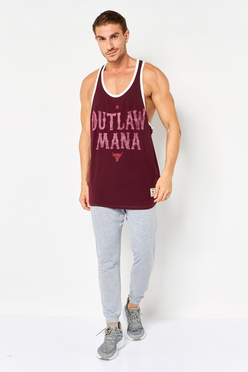 UNDER ARMOUR Men Loose Fit Sleeveless Outdoor Vest, Maroon - Image 3