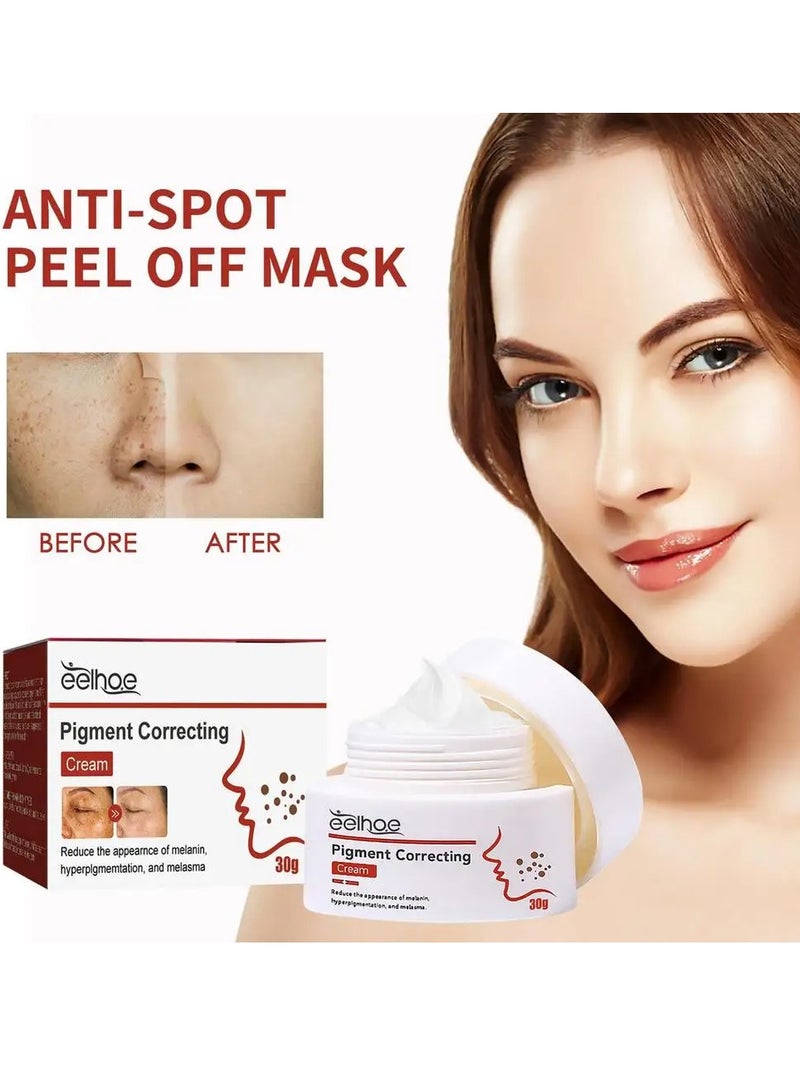 EELHOE 1 قطعة كريم تصحيح تصبغ الوجه الميلانين الكلف البقع الداكنة النمش إصلاح الجلد - Image 1