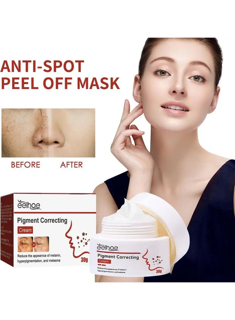 EELHOE 1 قطعة كريم تصحيح تصبغ الوجه الميلانين الكلف البقع الداكنة النمش إصلاح الجلد - Image 2