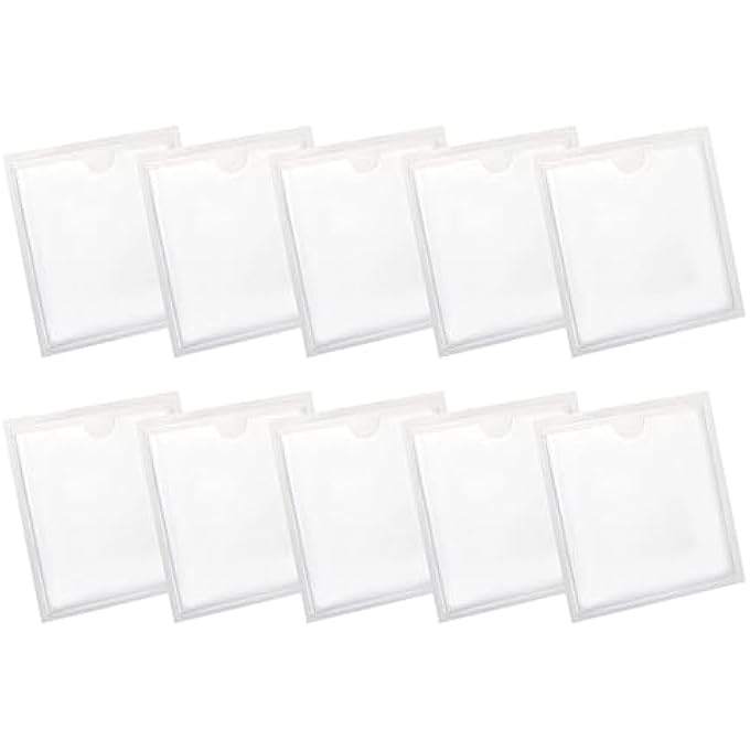 rayihni 10 Pcs Car Tax Disc Holders Square Permit Holders Windscreen Card Holder Self Adhesive Parking Permit Holder Car Disc Holder Windscreen for Permits BadgesTicket Photos Business Cards (4.13*4.13inch) - Image 2