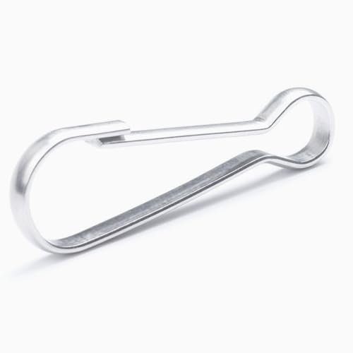 BeeSpring 100 Pcs Metal Spring Hooks 1" 25mm Purse Pulis Snap Clip for Lanyard Zipper Pull ID Card Key Chain Findings (Silver) - Image 4