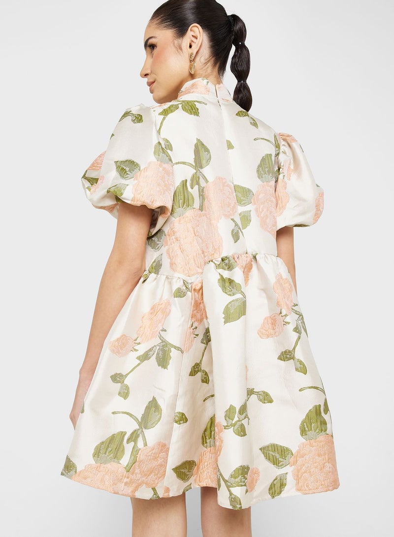 sister jane Floral Bow Mini Dress - Image 2