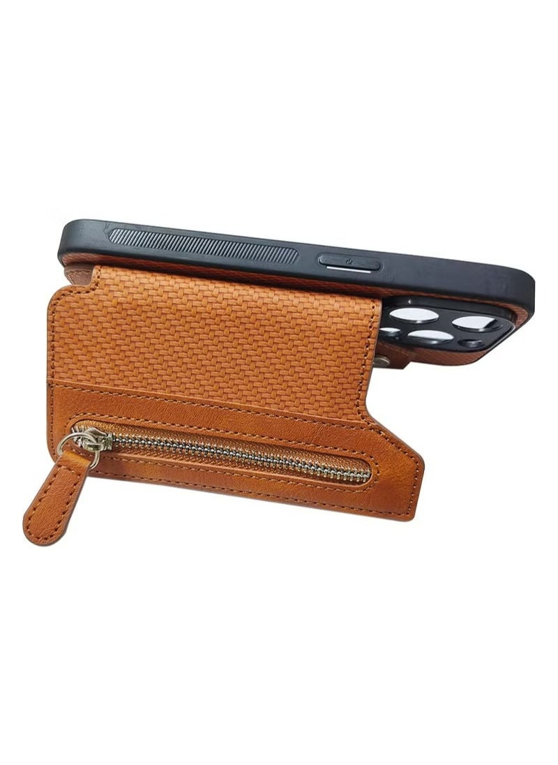 X-level iPhone 15 Pro Wallet Case Cover With 【RFID Blocking】Wallet Zipper Credit Card Phone Holder With Flip Camera Len Protector PU Leather Back Anti-Scratch Shockproof Cover For Women Men  - Image 5
