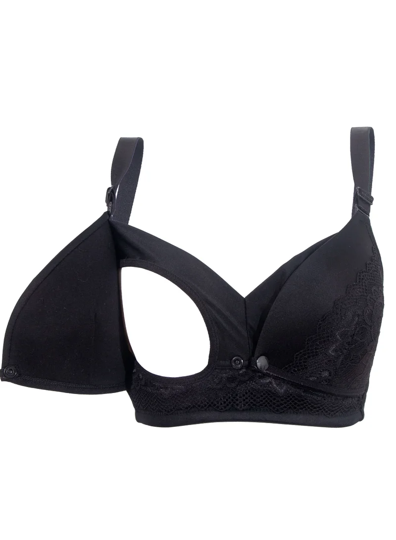 Okus Full Cup Maternity And Nursing Bra Black XX Large
