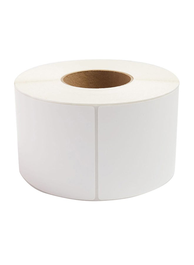 NIBEMINENT Zebra Thermal Transfer Synthetic Label Roll White