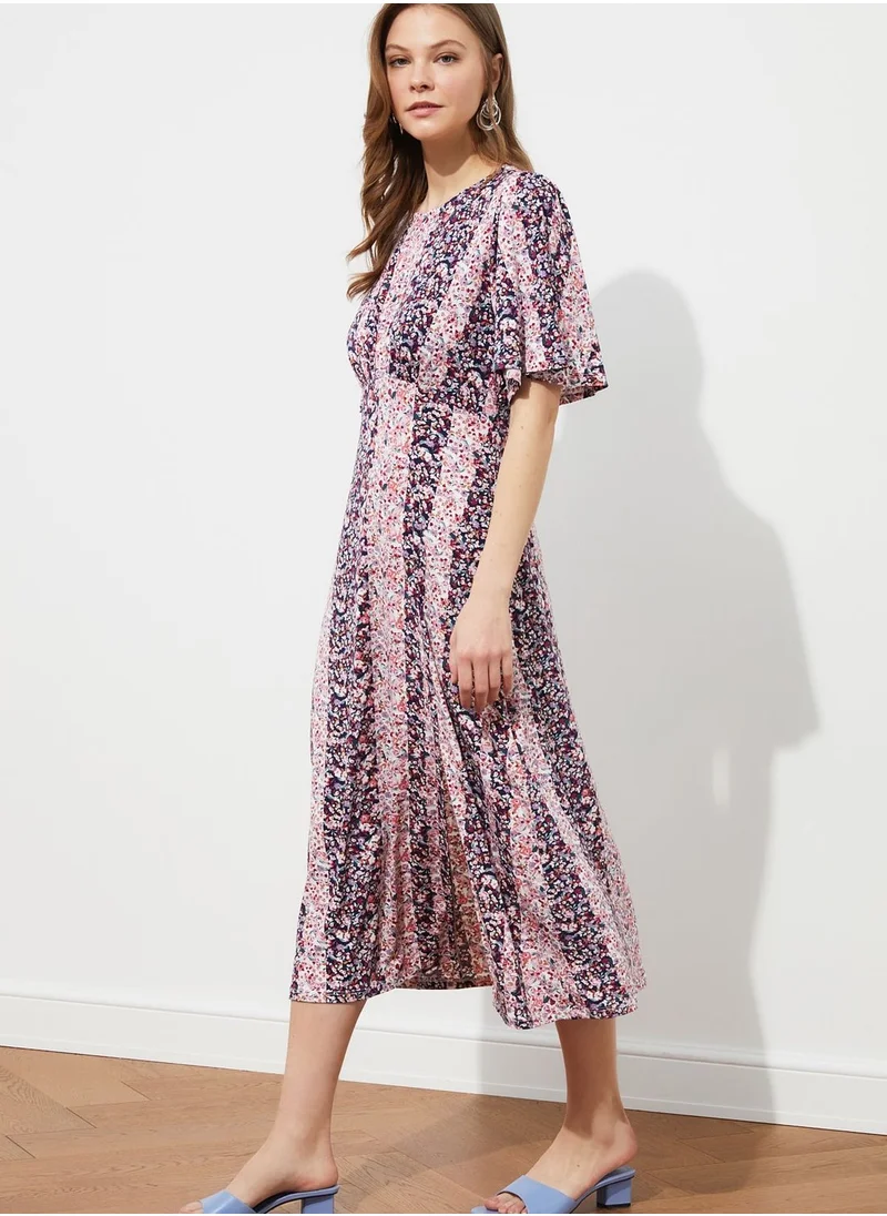 trendyol Striped Knitted Dress